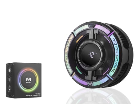 Manyetik Telefon Soğutucu Fan 15W Rgb Dijital Ekranlı Siyah CX15