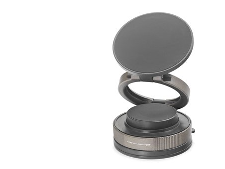 Magsafe Uyumlu Manyetik Vantuzlu 360° Döner Araç Içi Telefon Tutucu Abs - Siyah HDX8026
