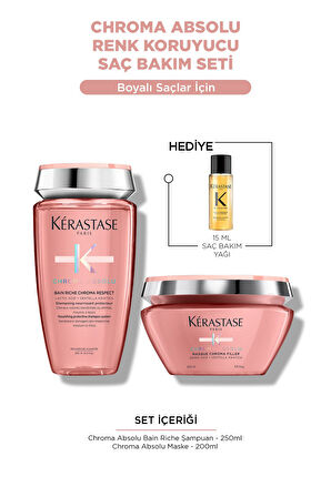 Kerastase Chroma Absolu Renk Koruyucu Saç Bakım Seti - Şampuan & Maske