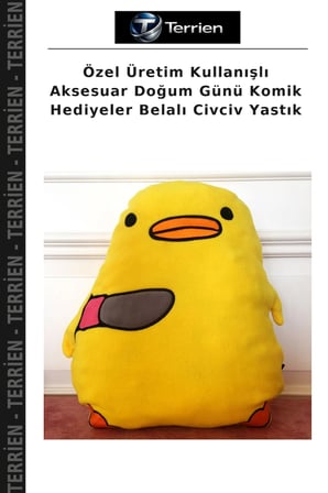 Özel Üretim Kullanışlı Aksesuar Doğum Günü Komik Hediyeler Belalı Civciv Yastık