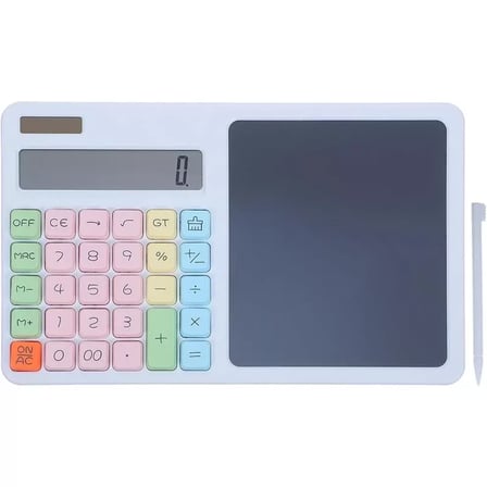 12 Haneli Hesap Makinesi - LCD Yazı Tahtalı - Dijital Kalemli