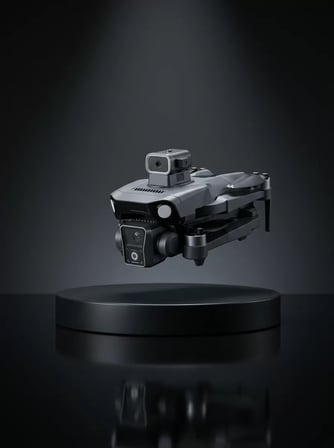 GPS Destekli Katlanabilir Çift Kameralı Drone Ekranlı Kumandalı