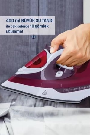 Modern Tasarım 2200W Dayanıklı Buharlı Seramik Kaplama Ütü Yeni Nesil