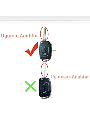 Hyundai Bayon I10 I20 Ix35 Elantra Tucson Anahtar Kılıfı Beyaz/gold 2.resime Bakınız