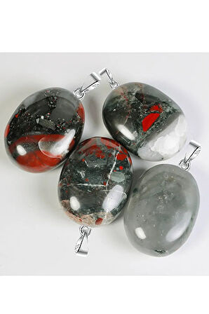 Sertifikalı Tımbıl Model Gerçek Kan Taşı Kolye