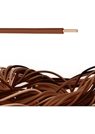 Altın Kablo 1.5'luk Nya Tek Damar Kablo Kahverengi 20MT