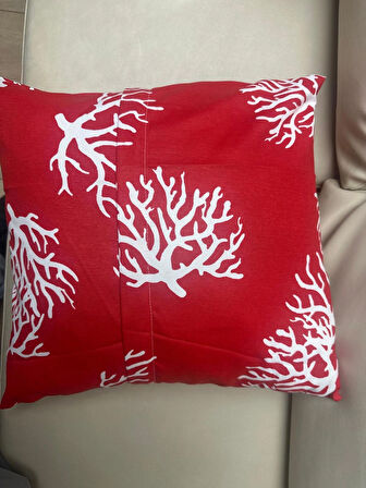 GERCELLA YOSUN DESEN KIRMIZI 2Lİ KIRLENT