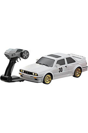 Uzaktan Kumandalı 1:16 BMW E30 Araba Full Fonksiyon Işıklı Drift BMW E30 40 Km Hız Yapan E30 BEYAZ