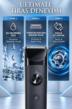 Özel Üretim Kozmetik Hızlı Bakım Banyo Aleti Saç Kesme Makinesi Seti