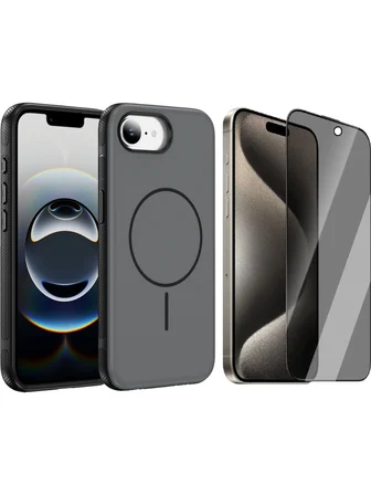 Vendas iPhone 17E Uyumlu Joko Neksa M-safe Kapak + Privacy Cam Ekran Koruyucu