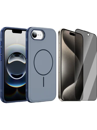 Vendas iPhone 17E Uyumlu Joko Neksa M-safe Kapak + Privacy Cam Ekran Koruyucu