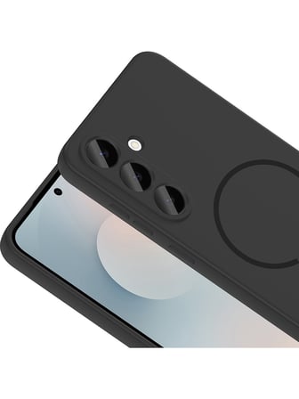 Vendas Galaxy S26 FE Kılıf M-Safe Şarj Özellikli Zore Meta Kapak + 9H Cam Ekran Koruyucu