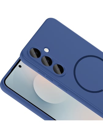 Vendas Galaxy S26 FE Kılıf M-Safe Şarj Özellikli Zore Meta Kapak + 9H Cam Ekran Koruyucu