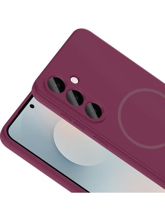 Vendas Galaxy S26 FE Kılıf M-Safe Şarj Özellikli Zore Meta Kapak + 9H Cam Ekran Koruyucu