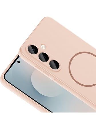 Vendas Galaxy S26 FE Kılıf M-Safe Şarj Özellikli Zore Meta Kapak + 9H Cam Ekran Koruyucu