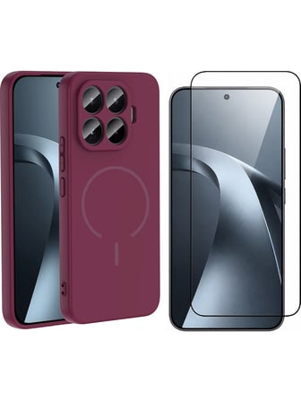 Vendas Xiaomi Mi 17T Pro Kılıf M-safe Şarj Özellikli Zore Meta Kapak + Cam Ekran Koruyucu