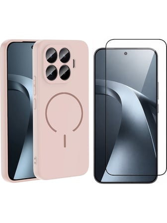 Vendas Xiaomi Mi 17T Pro Kılıf M-safe Şarj Özellikli Zore Meta Kapak + Cam Ekran Koruyucu