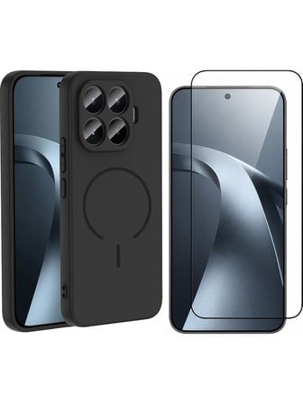 Vendas Xiaomi Mi 17T Kılıf M-safe Şarj Özellikli Zore Meta Kapak + Cam Ekran Koruyucu