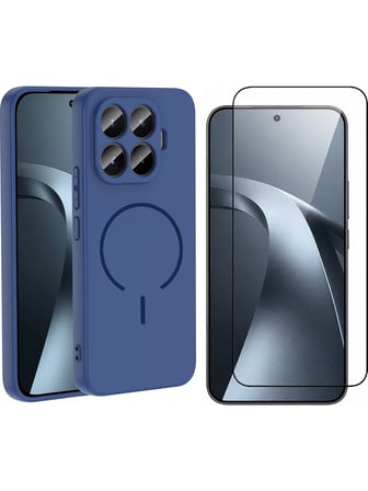 Vendas Xiaomi Mi 17T Kılıf M-safe Şarj Özellikli Zore Meta Kapak + Cam Ekran Koruyucu