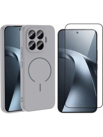Vendas Xiaomi Mi 17T Kılıf M-safe Şarj Özellikli Zore Meta Kapak + Cam Ekran Koruyucu