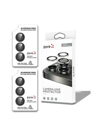 Vendas Galaxy Z Fold 8 Ultra Zore CL-12 Premium Safir Parmak İzi Bırakmayan Anti-Reflective Kamera Lens Koruyucu 2 Adet