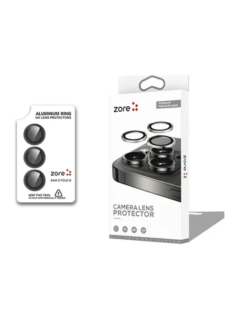 Vendas Galaxy Z Fold 8 Zore CL-12 Premium Safir Parmak İzi Bırakmayan Anti-Reflective Kamera Lens Koruyucu