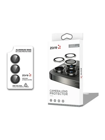 Vendas Galaxy Z Flip 8 Zore CL-12 Premium Safir Parmak İzi Bırakmayan Anti-Reflective Kamera Lens Koruyucu