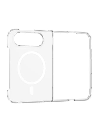 Vendas iPhone Duo Kılıf Zore M-safe Şarj Özellikli Şeffaf Kamera Çerçeveli Porto Kapak + Nano Ekran Koruyucu