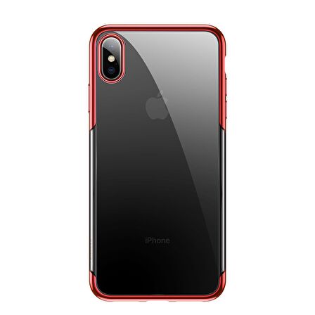 Vendas iPhone XS Max Baseus shining serisi renkli kenarlı silikon kılıf