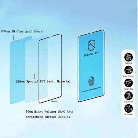 Vendas iPhone 13 Polymer Nano Tam Kaplama Ekran Koruyucu