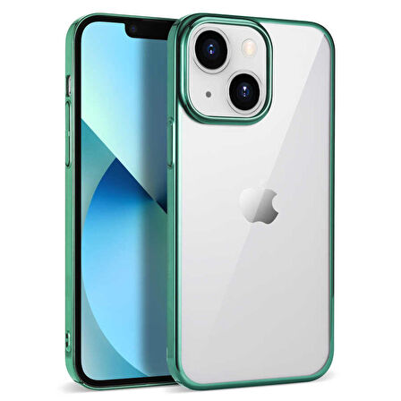 Vendas iPhone 14 Uyumlu (iPhone 14) Eksa Serisi Glitter Elektroplated Color Corner Sert Premium Kılıf