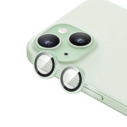 Vendas iPhone 15 Plus Uyumlu Gorilla Serisi Exclusive Safir Cam Kamera Lens Koruyucu 2 Adet Set
