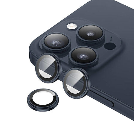 Vendas iPhone 15 Pro Uyumlu Gorilla Serisi Exclusive Safir Cam Kamera Lens Koruyucu 2 Adet Set