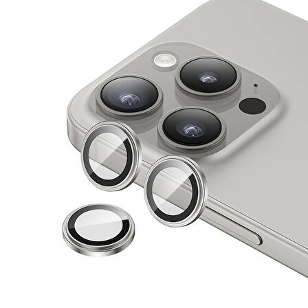 Vendas iPhone 15 Pro Uyumlu Gorilla Serisi Exclusive Safir Cam Kamera Lens Koruyucu 2 Adet Set