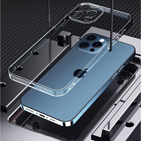 Vendas iPhone 14 Pro Max Fora Serisi Kamera Korumalı Şeffaf Silikon Kılıf