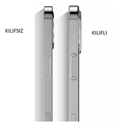 Vendas iPhone 14 Pro Max Fora Serisi Kamera Korumalı Şeffaf Silikon Kılıf