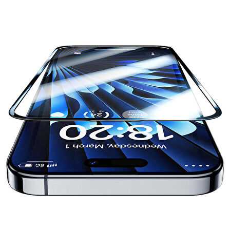 Vendas iPhone 14 Pro Max Uyumlu Exclusive V-Pro Safir Hardness Tempered Glass Ekran Koruyucu 2 Adet Set