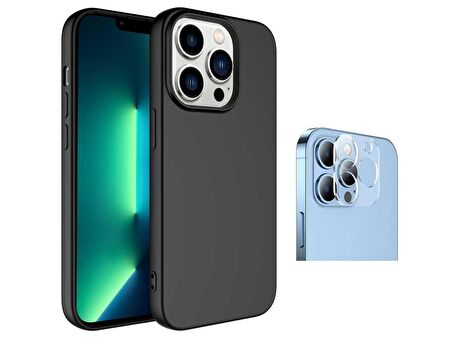 Vendas iPhone 14 Pro Max Uyumlu (14 Pro Max) W-Lansman Serisi İçi Kadife İpek Dokulu Lansman Kılıf + Kamera Lens Koruyucu