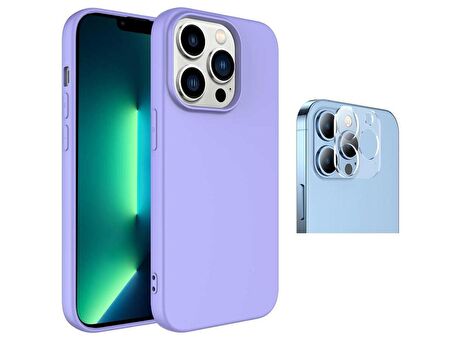 Vendas iPhone 14 Pro Max Uyumlu (14 Pro Max) W-Lansman Serisi İçi Kadife İpek Dokulu Lansman Kılıf + Kamera Lens Koruyucu