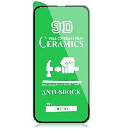 Vendas iPhone 14 Pro Uyumlu (14 Pro) Seramik Nano Ekran Koruyucu
