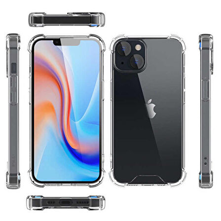 Vendas iPhone 14 Plus Uyumlu (14 Plus) Wall Serisi Airbag Köşeli Nitro Anti-Shock Silikon Kılıf