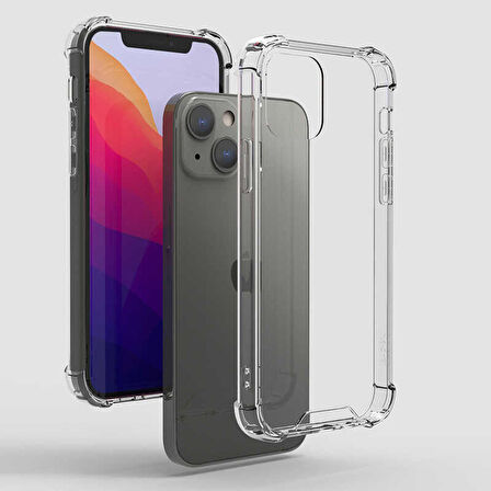 Vendas iPhone 14 Plus Uyumlu (14 Plus) Wall Serisi Airbag Köşeli Nitro Anti-Shock Silikon Kılıf