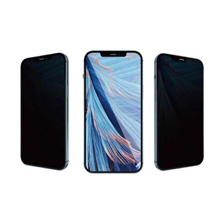 Vendas iPhone 14 Pro Uyumlu (14 Pro) W-iPrivacy HD Anti-Peep Cam Ekran Koruyucu