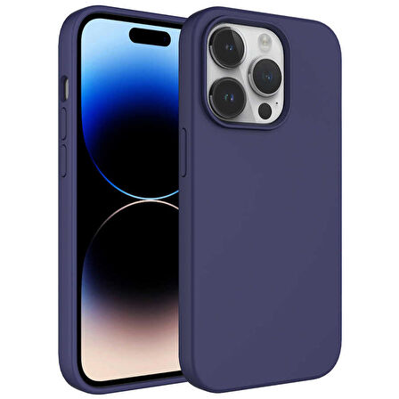 Vendas iPhone 14 Pro Uyumlu (14 Pro) Kivi Serisi Water Tecnology Kamera Çıkıntılı Silinebilir Pastel Colour Sert Silikon Kılıf