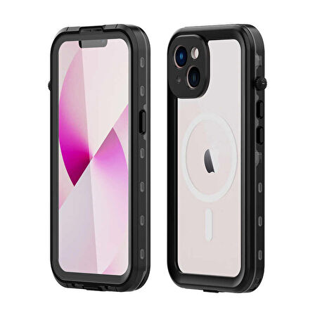 Vendas iPhone 14 Plus Uyumlu (14 Plus) Sadece Su Altı Kullanıma Uygun Birebir Su Geçirmez Kılıf