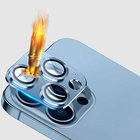 Vendas iPhone 14 Pro Max / 14 Pro Uyumlu CL-03 Serisi Strong Glass Kamera Lens Koruyucu