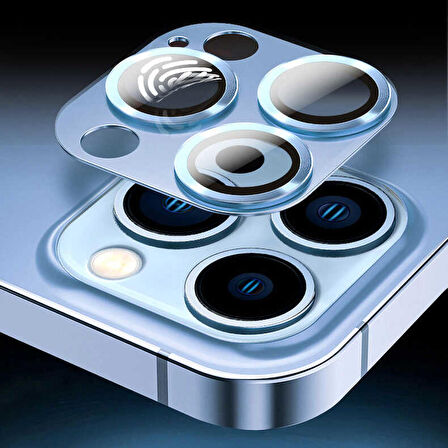 Vendas iPhone 14 Pro Max / 14 Pro Uyumlu CL-03 Serisi Strong Glass Kamera Lens Koruyucu