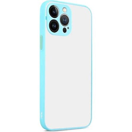 Vendas iPhone 14 Pro Max Uyumlu (14 Pro Max) Mara Serisi Arkası Mat Renkli Hux Silikon Kılıf