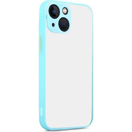 Vendas iPhone 14 Plus Uyumlu (14 Plus) Mara Serisi Arkası Mat Renkli Hux Silikon Kılıf