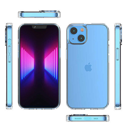 Vendas iPhone 14 Uyumlu ( iPhone 14 ) Coss Serisi Darbe Dirençli Mika Silikon Elektroplated Kılıf